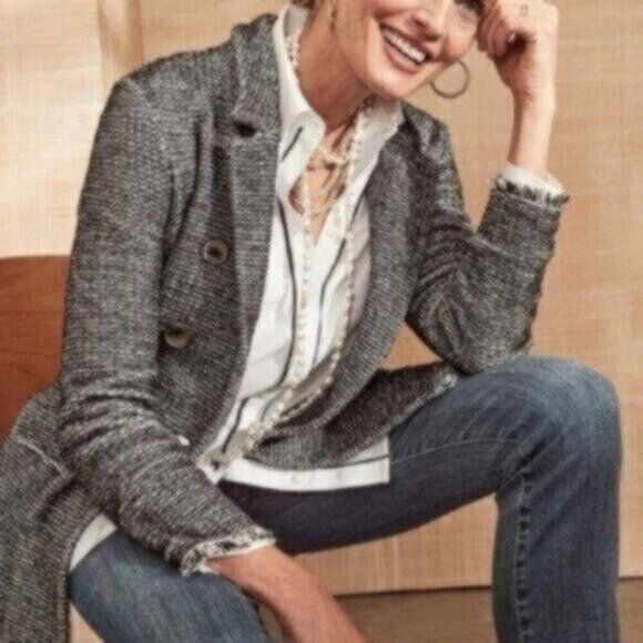 Chico's Jackets & Blazers - NWOT Chico's Notch-Collar Sweater Jacket